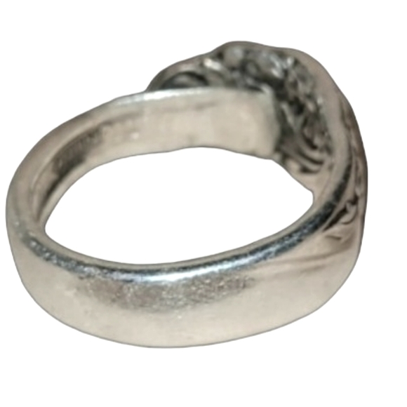 Vintage Hand Tooled Spoon Ring - Picture 3 of 6